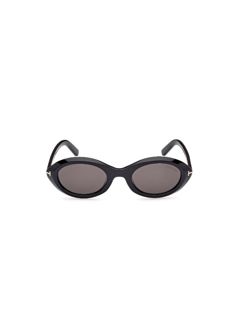 New Tom Ford Women's Sunglasses Black Round Grey Lens Injected Frame FT1186 01A